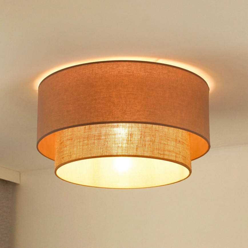 Duolla - Ceiling light BOHO 1xE27/15W/230V d. 45 cm beige/brown