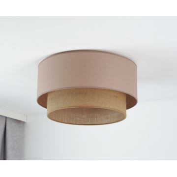 Duolla - Ceiling light BOHO 1xE27/15W/230V d. 45 cm beige/brown