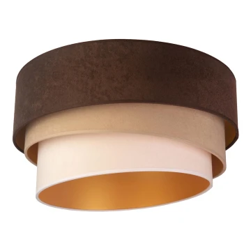 Duolla - Ceiling light DEVON 1xE27/40W/230V brown/beige