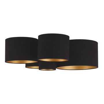 Duolla - Ceiling light ROLLER PENTO 5xE27/60W/230V black/gold