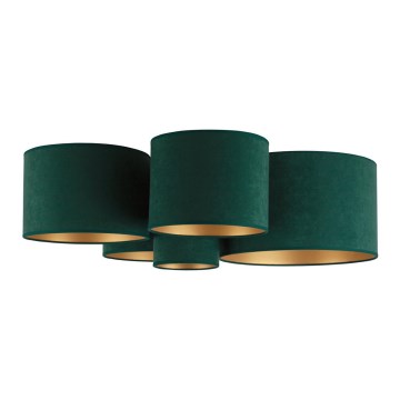 Duolla - Ceiling light ROLLER PENTO 5xE27/60W/230V green/gold