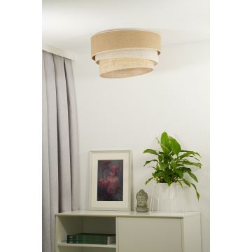 Duolla - Ceiling light YUTE TRIO 1xE27/15W/230V d. 45 cm brown/grey/beige