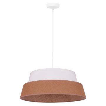 Duolla - Chandelier on a string GALAXY 1xE27/15W/230V brown/white