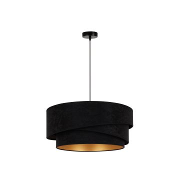 Duolla - Chandelier on a string KOBO 1xE27/15W/230V black/gold