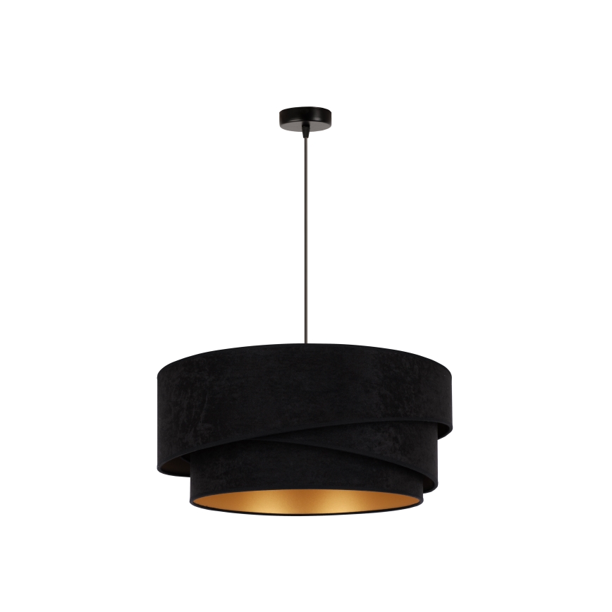 Duolla - Chandelier on a string KOBO 1xE27/15W/230V black/gold