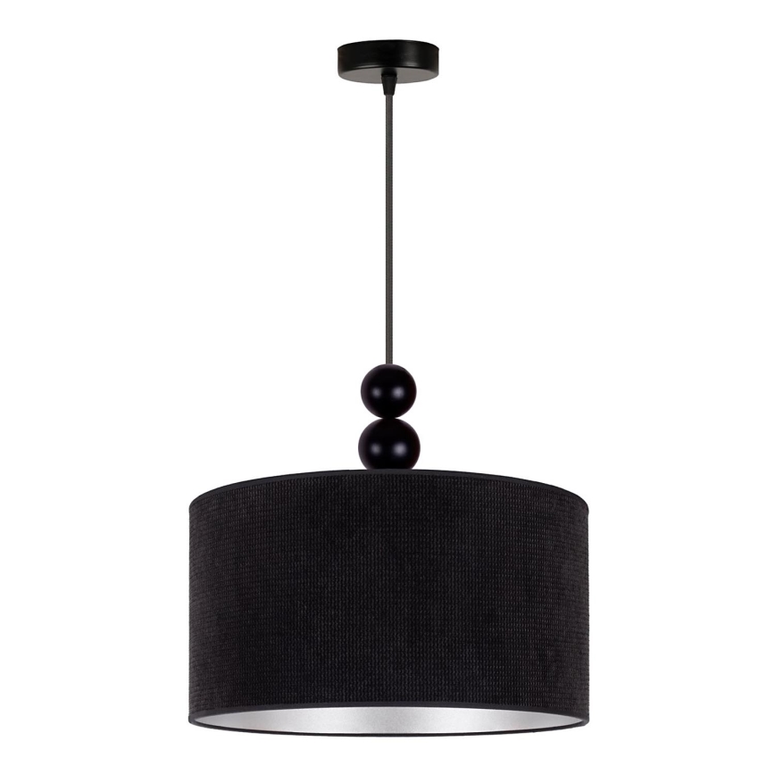 Duolla - Chandelier on a string LYON 1xE27/15W/230V d. 40 cm black