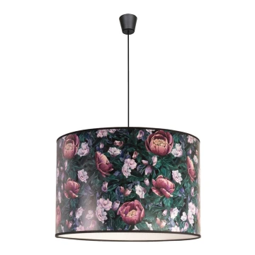 Duolla - Chandelier on a string PRINT L 1xE27/40W/230V flowers