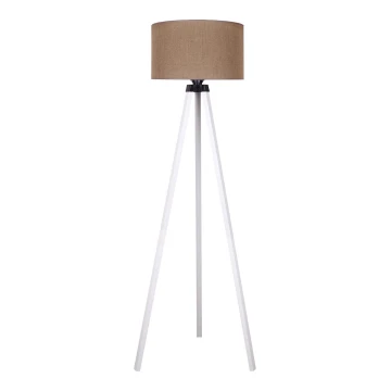 Duolla - Floor lamp 1xE27/60W/230V brown/white