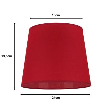 Duolla - Lampshade CLASSIC M E27 d. 24 cm red