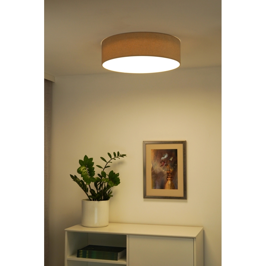 Duolla - LED Ceiling light CORTINA LED/26W/230V d. 30 cm 4000K beige