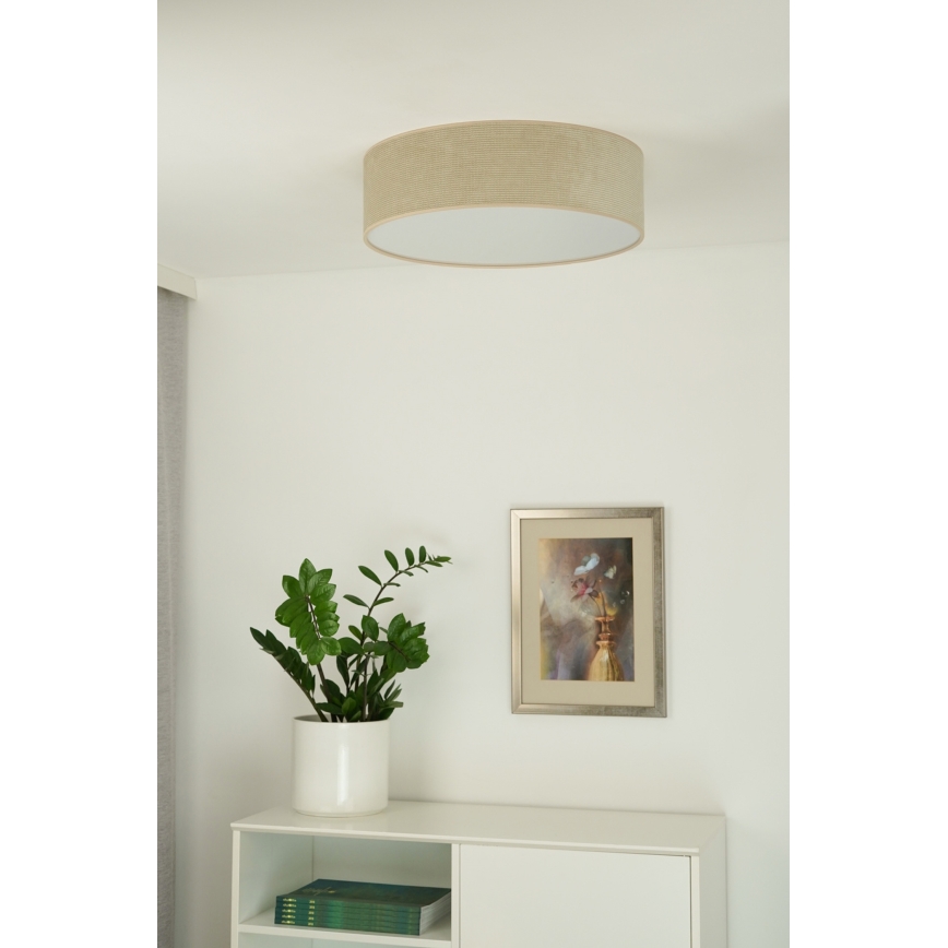 Duolla - LED Ceiling light CORTINA LED/26W/230V d. 30 cm 4000K beige