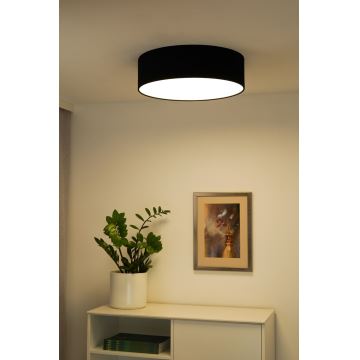 Duolla - LED Ceiling light CORTINA LED/26W/230V d. 30 cm 4000K black