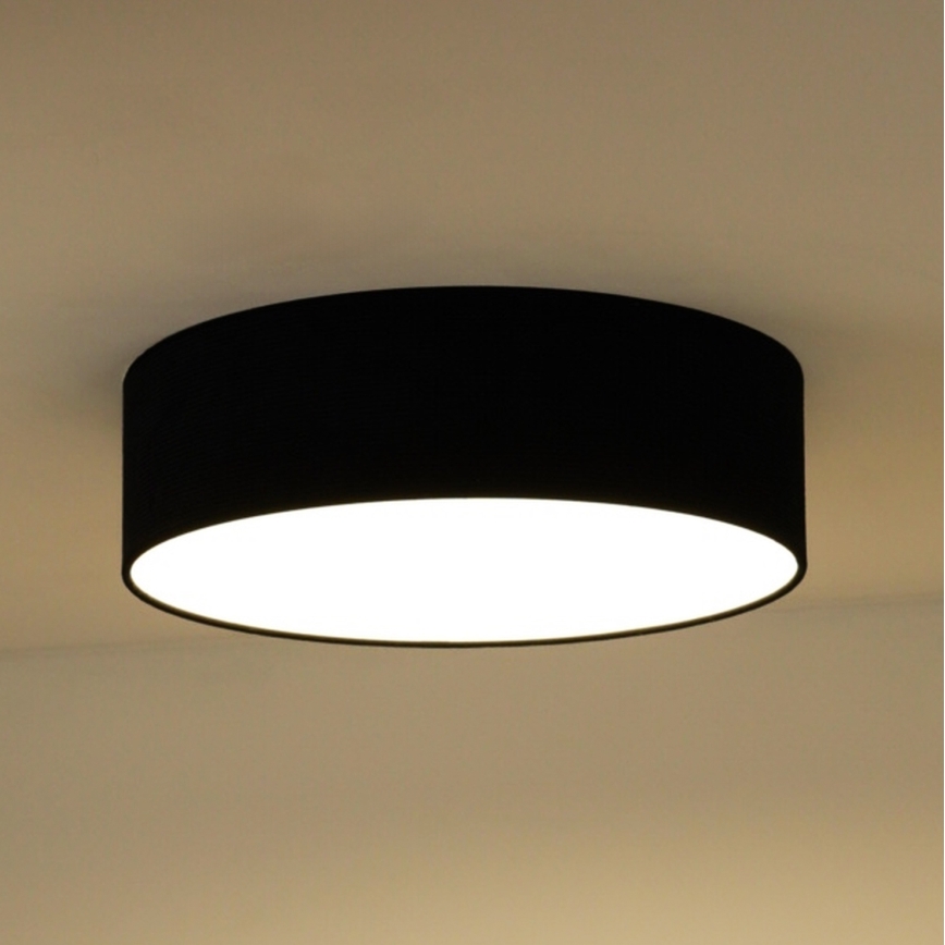 Duolla - LED Ceiling light CORTINA LED/26W/230V d. 30 cm 4000K black