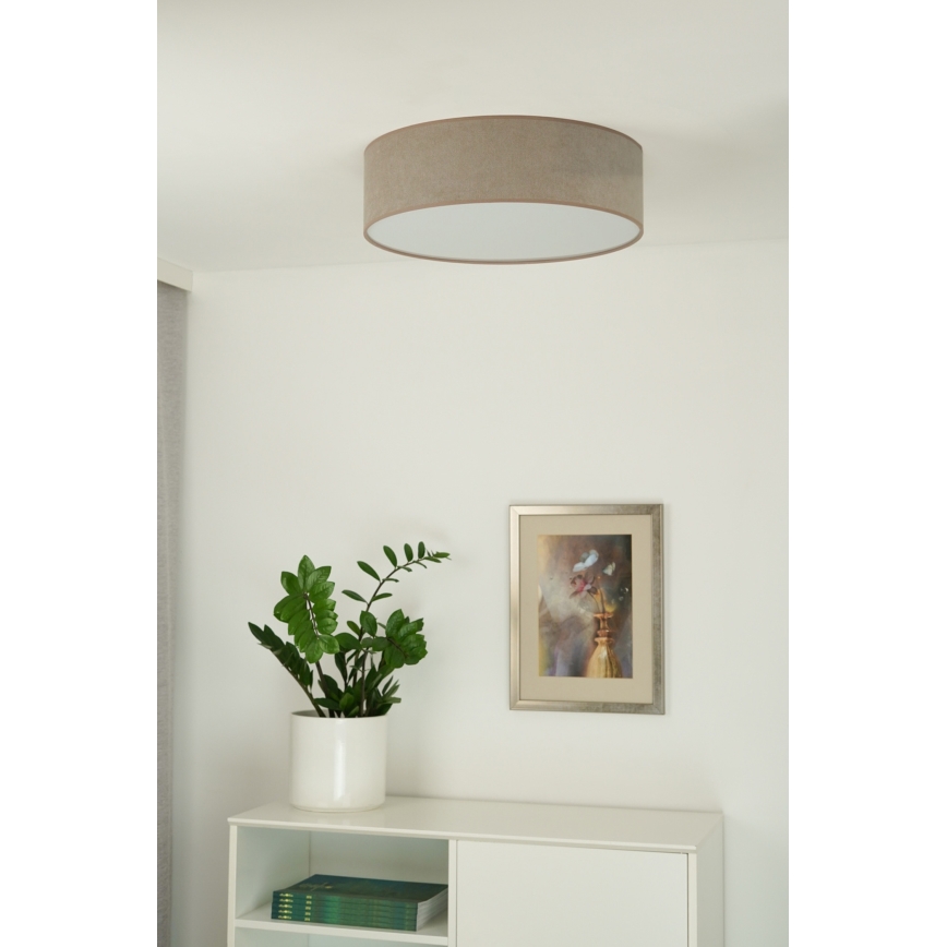 Duolla - LED Ceiling light CORTINA LED/26W/230V d. 30 cm 4000K brown