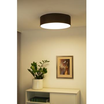 Duolla - LED Ceiling light CORTINA LED/26W/230V d. 30 cm 4000K brown