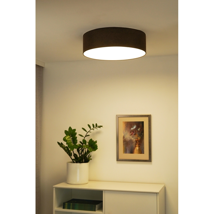 Duolla - LED Ceiling light CORTINA LED/26W/230V d. 30 cm 4000K brown