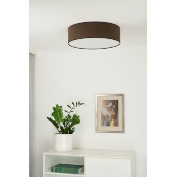 Duolla - LED Ceiling light CORTINA LED/26W/230V d. 30 cm 4000K brown