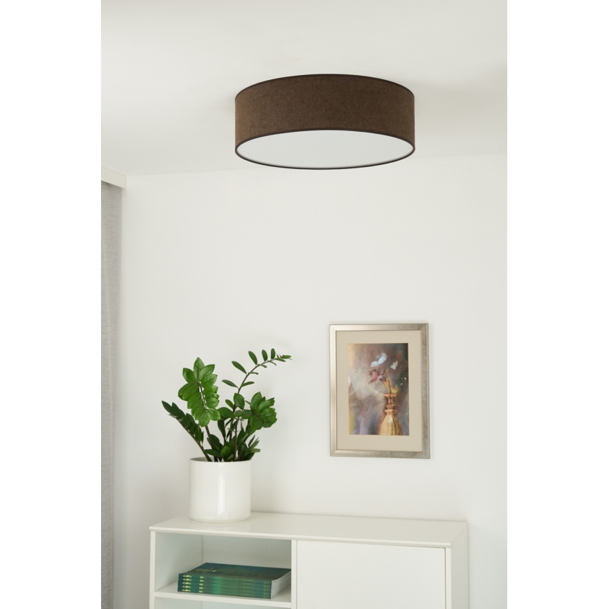 Duolla - LED Ceiling light CORTINA LED/26W/230V d. 30 cm 4000K brown