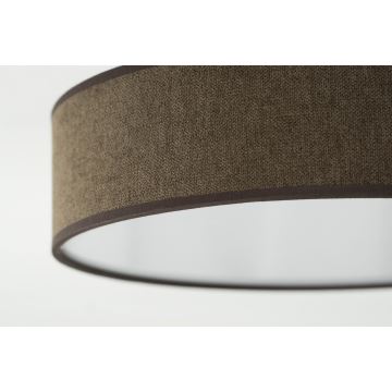 Duolla - LED Ceiling light CORTINA LED/26W/230V d. 30 cm 4000K brown