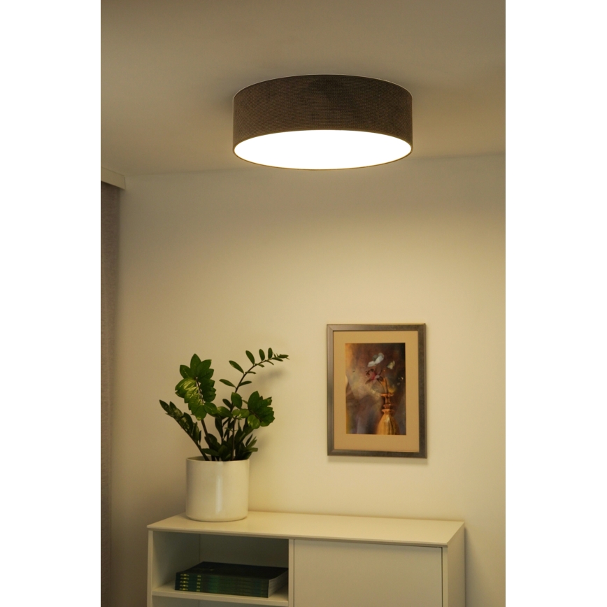 Duolla - LED Ceiling light CORTINA LED/26W/230V d. 30 cm 4000K brown