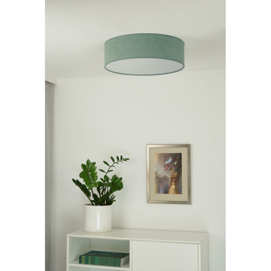 Duolla - LED Ceiling light CORTINA LED/26W/230V d. 30 cm 4000K turquoise