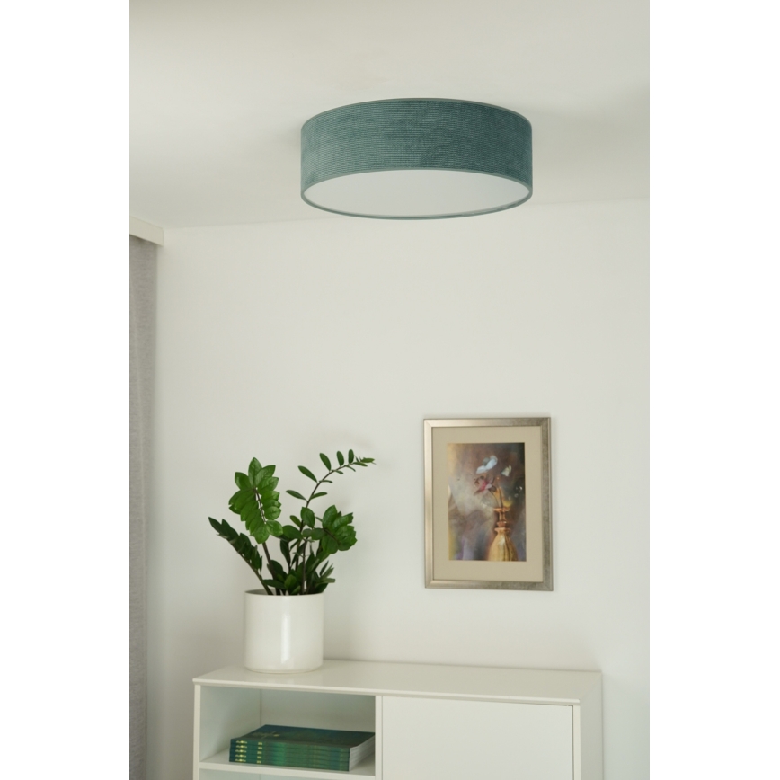 Duolla - LED Ceiling light CORTINA LED/26W/230V d. 30 cm 4000K turquoise