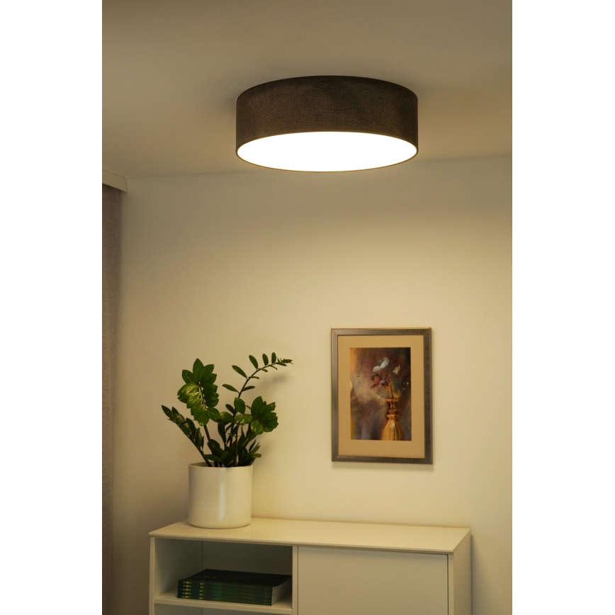 Duolla - LED Ceiling light CORTINA LED/26W/230V d. 45 cm 4000K brown