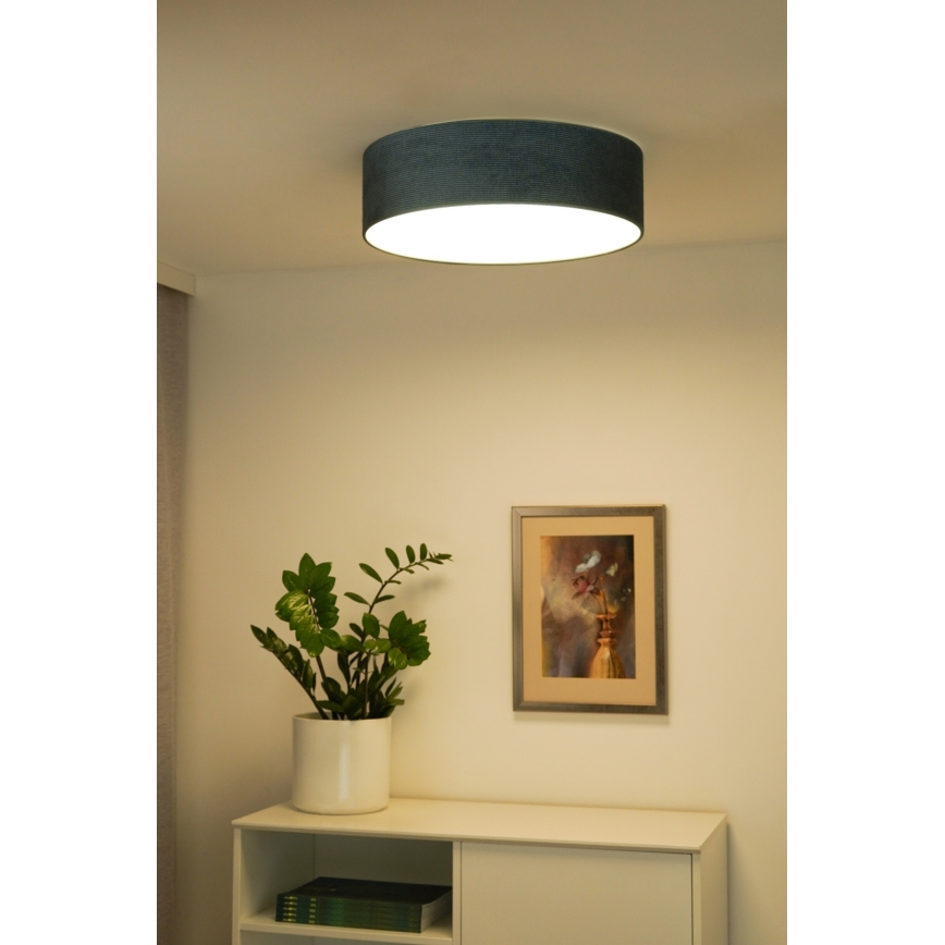 Duolla - LED Ceiling light CORTINA LED/26W/230V d. 45 cm 4000K turquoise