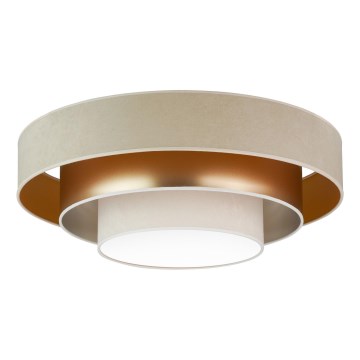 Duolla - LED Ceiling light LUNETA LED/26W/230V d. 60 cm 4000K beige/gold/creamy