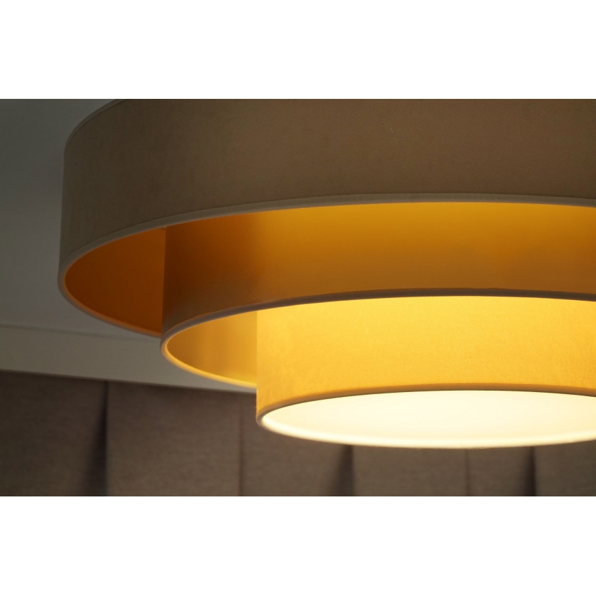 Duolla - LED Ceiling light LUNETA LED/26W/230V d. 60 cm 4000K beige/gold/creamy