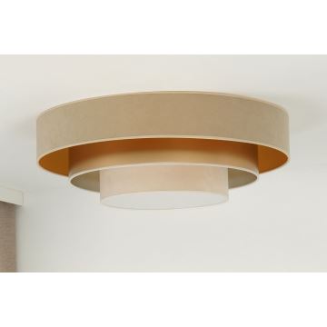 Duolla - LED Ceiling light LUNETA LED/26W/230V d. 60 cm 4000K beige/gold/creamy