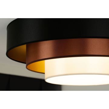 Duolla - LED Ceiling light LUNETA LED/26W/230V d. 60 cm 4000K black/copper/white