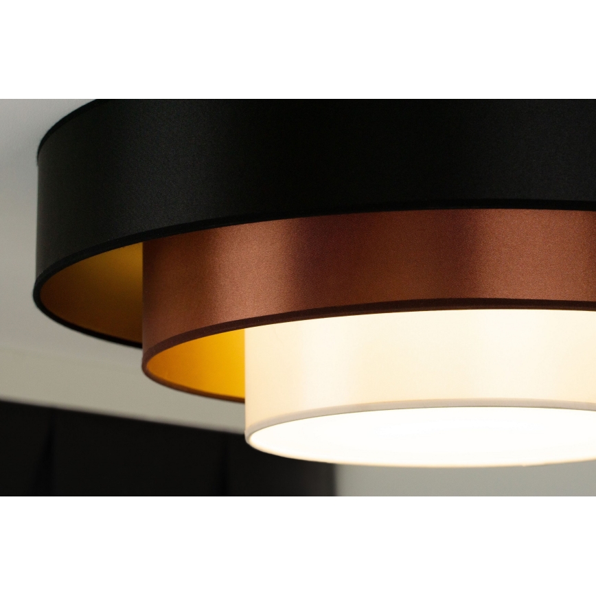 Duolla - LED Ceiling light LUNETA LED/26W/230V d. 60 cm 4000K black/copper/white