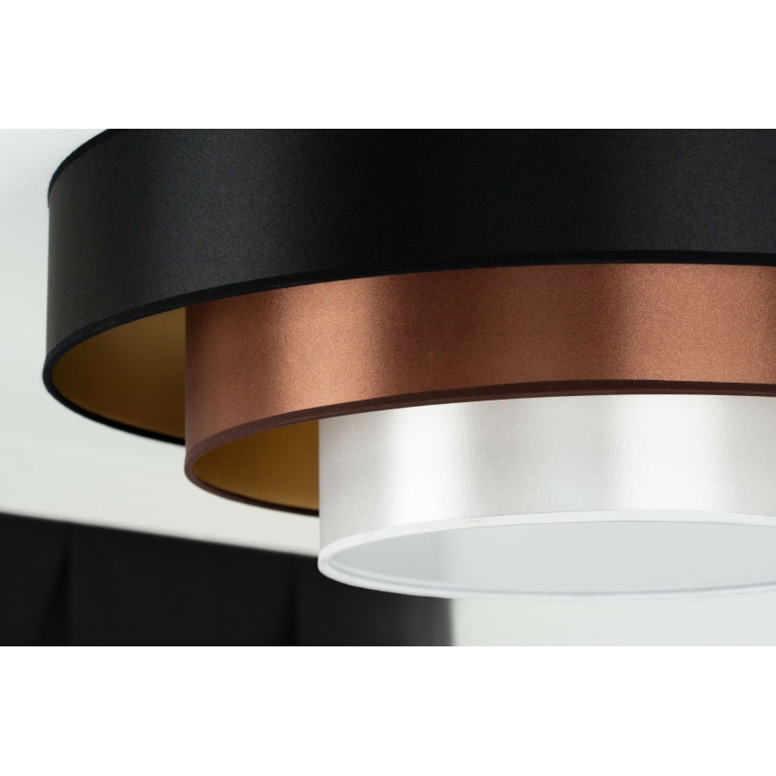 Duolla - LED Ceiling light LUNETA LED/26W/230V d. 60 cm 4000K black/copper/white