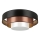 Duolla - LED Ceiling light LUNETA LED/26W/230V d. 60 cm 4000K black/copper/white