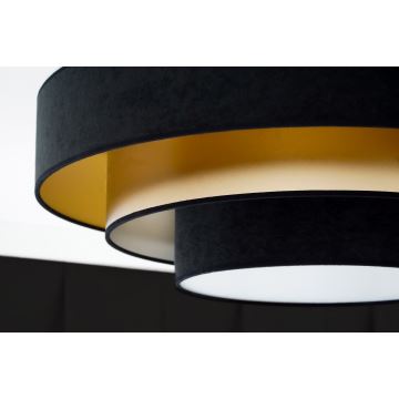 Duolla - LED Ceiling light LUNETA LED/26W/230V d. 60 cm 4000K black/gold