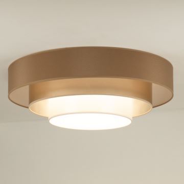 Duolla - LED Ceiling light LUNETA LED/26W/230V d. 60 cm 4000K brown/gold/white