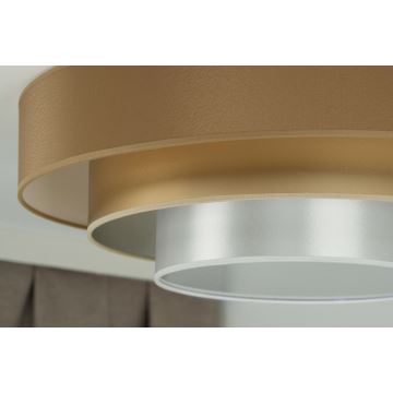 Duolla - LED Ceiling light LUNETA LED/26W/230V d. 60 cm 4000K brown/gold/white