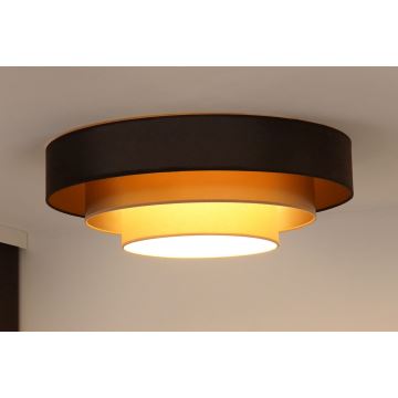 Duolla - LED Ceiling light LUNETA LED/26W/230V d. 60 cm 4000K brown/gold/creamy