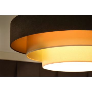 Duolla - LED Ceiling light LUNETA LED/26W/230V d. 60 cm 4000K brown/gold/creamy