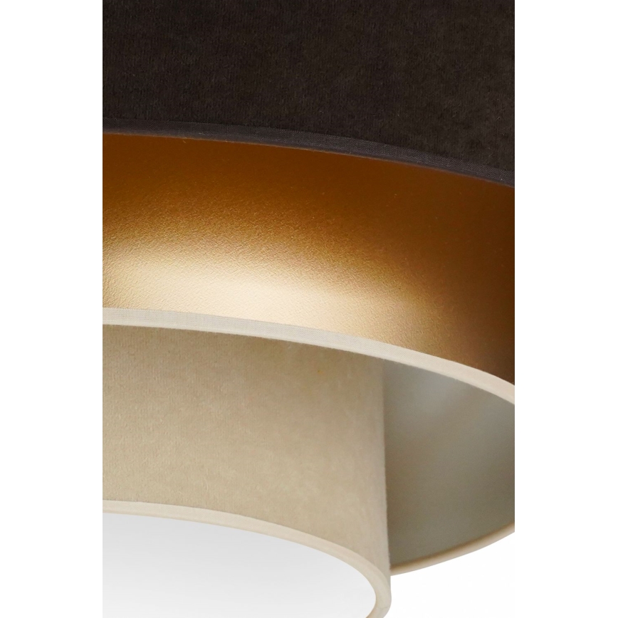 Duolla - LED Ceiling light LUNETA LED/26W/230V d. 60 cm 4000K brown/gold/creamy