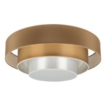 Duolla - LED Ceiling light LUNETA LED/26W/230V d. 60 cm 4000K brown/gold/white