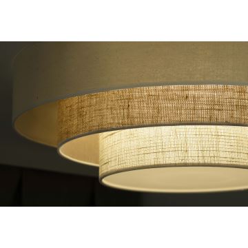 Duolla - LED Ceiling light LUNETA LED/26W/230V d. 60 cm 4000K creamy/brown