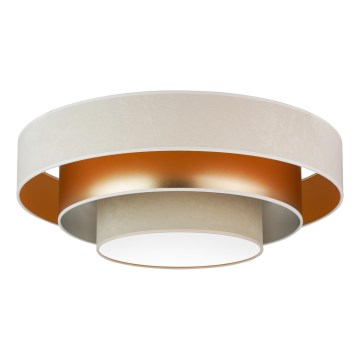 Duolla - LED Ceiling light LUNETA LED/26W/230V d. 60 cm 4000K creamy/gold/beige