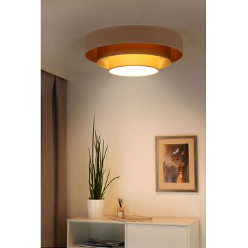 Duolla - LED Ceiling light LUNETA LED/26W/230V d. 60 cm 4000K creamy/gold/beige