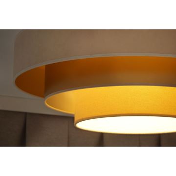 Duolla - LED Ceiling light LUNETA LED/26W/230V d. 60 cm 4000K creamy/gold/beige