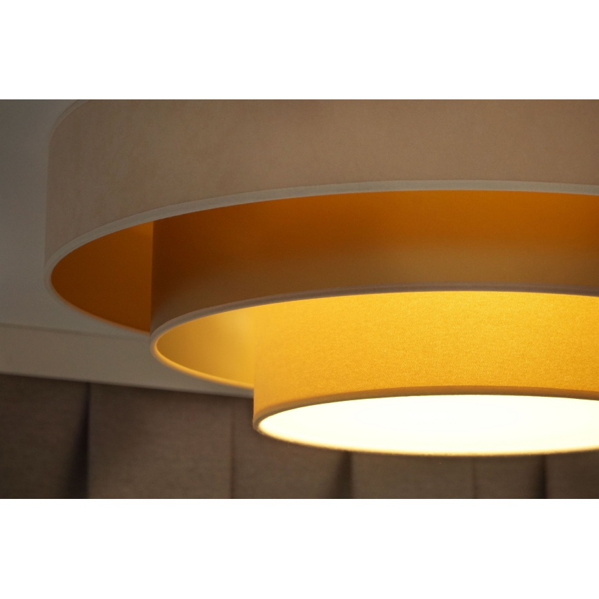 Duolla - LED Ceiling light LUNETA LED/26W/230V d. 60 cm 4000K creamy/gold/beige