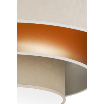 Duolla - LED Ceiling light LUNETA LED/26W/230V d. 60 cm 4000K creamy/gold/beige