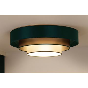 Duolla - LED Ceiling light LUNETA LED/26W/230V d. 60 cm 4000K green/gold/white