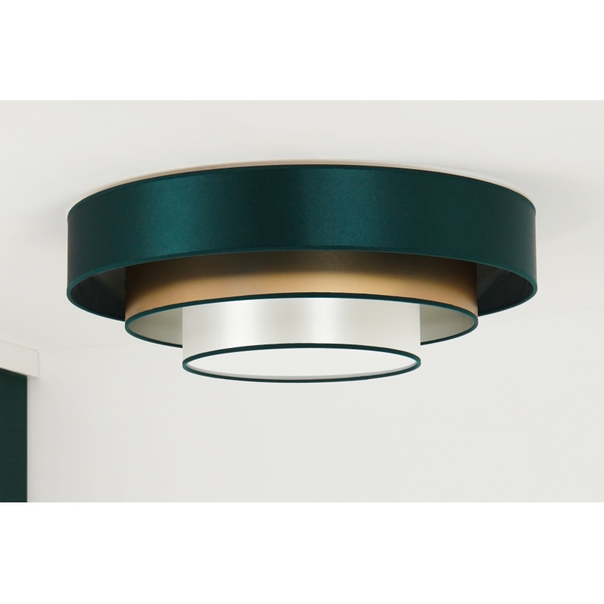 Duolla - LED Ceiling light LUNETA LED/26W/230V d. 60 cm 4000K green/gold/white